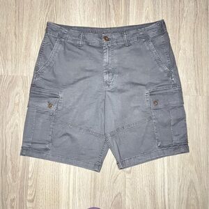 American Eagle Shorts Mens 38 Gray Flex Cargo Utility Outdoor Work